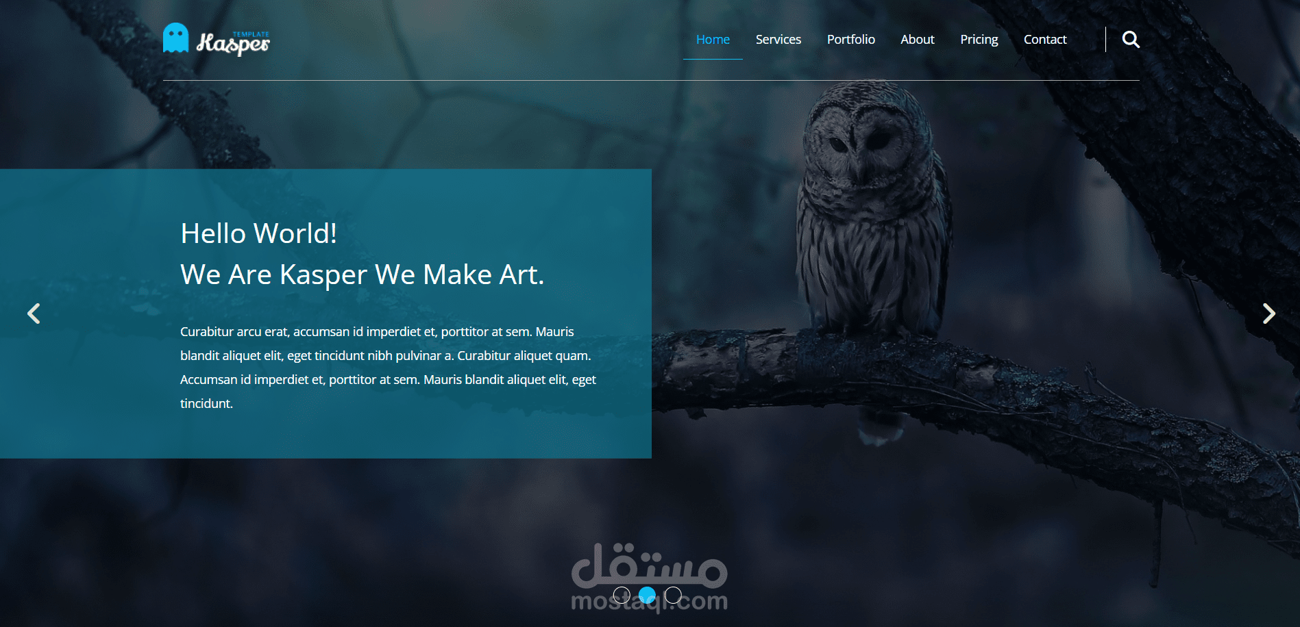 تصميم وتطوير Landing Page احترافية (Kasper)