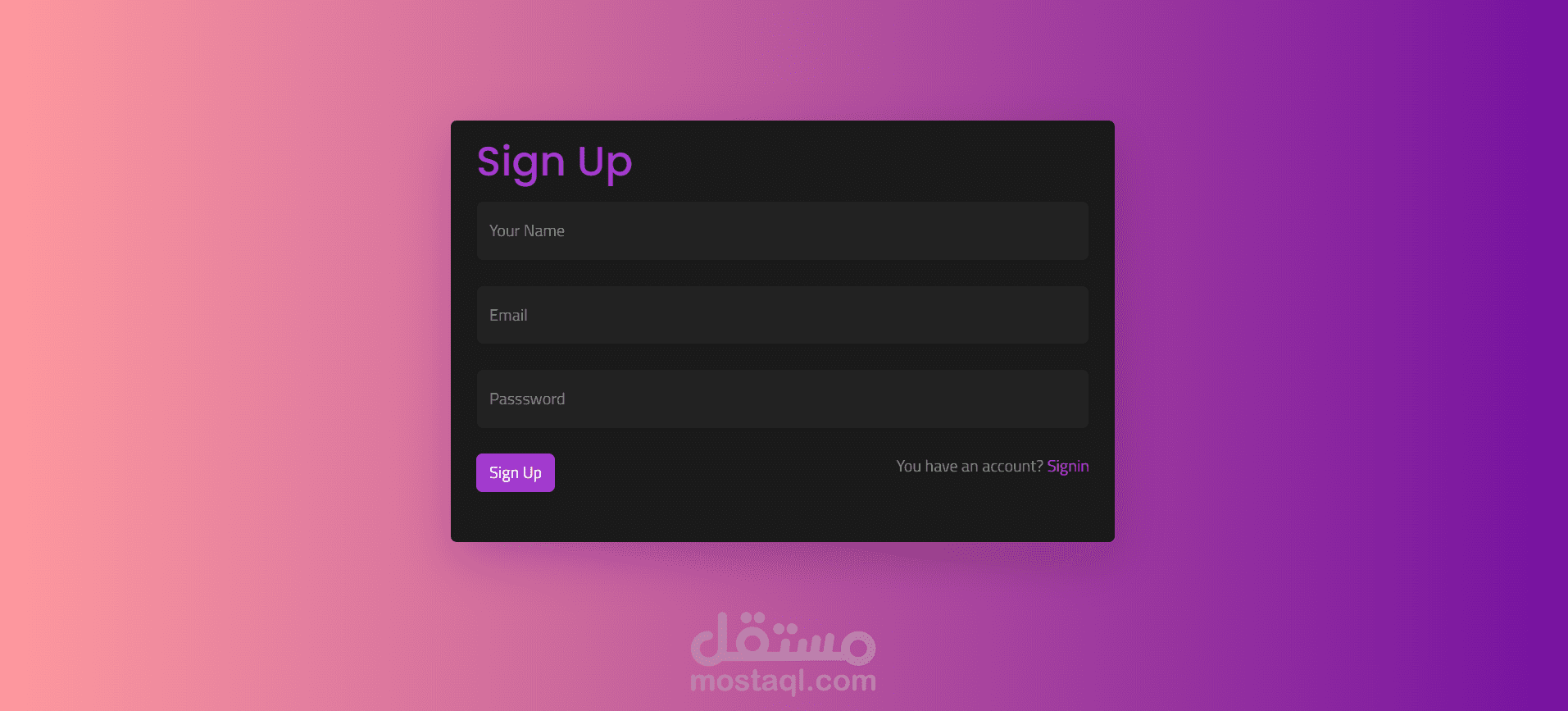 Smart Login & Registration System with Local Storage