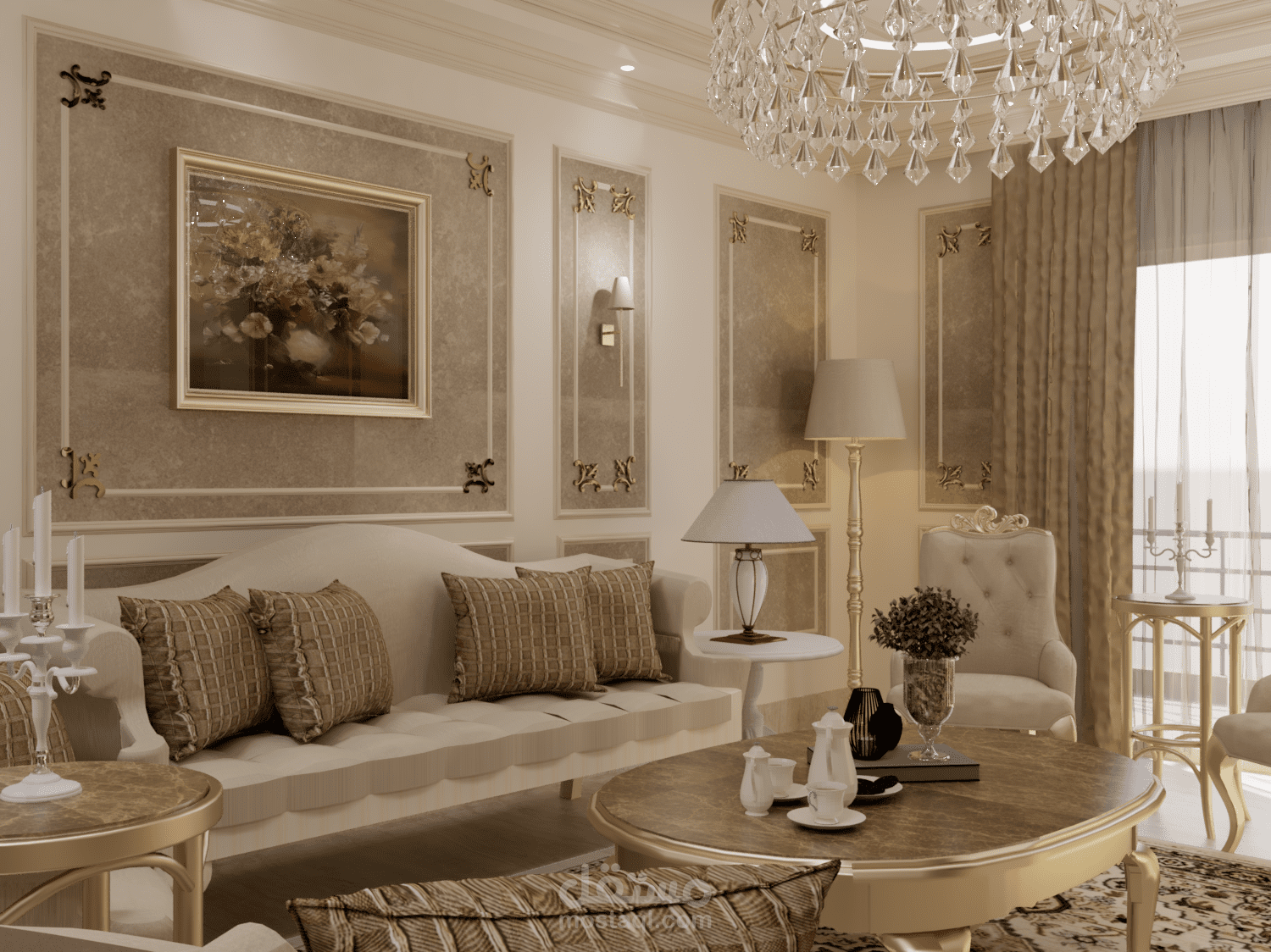 تصميم شقة سكنية وعمل الرسومات التنفيذية ومناظير 3D وحصر, بمنطقة الدقي, الجيزة