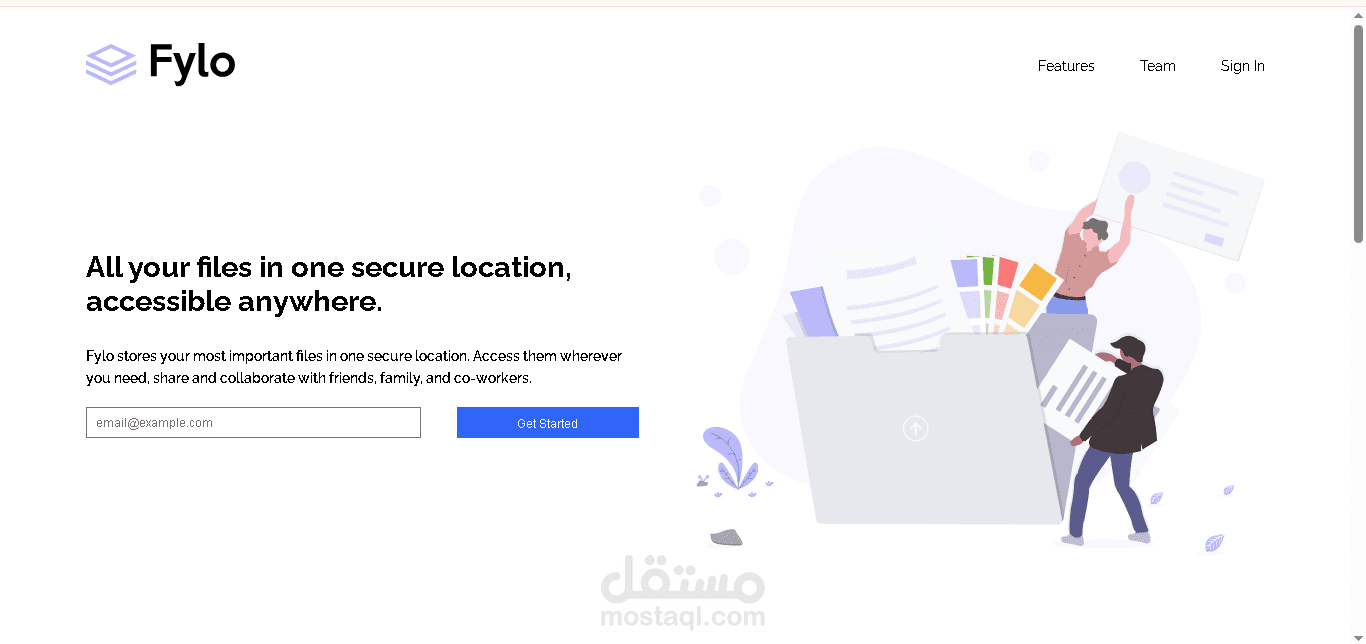 fylo-landing-page-with-two-column-layout-master