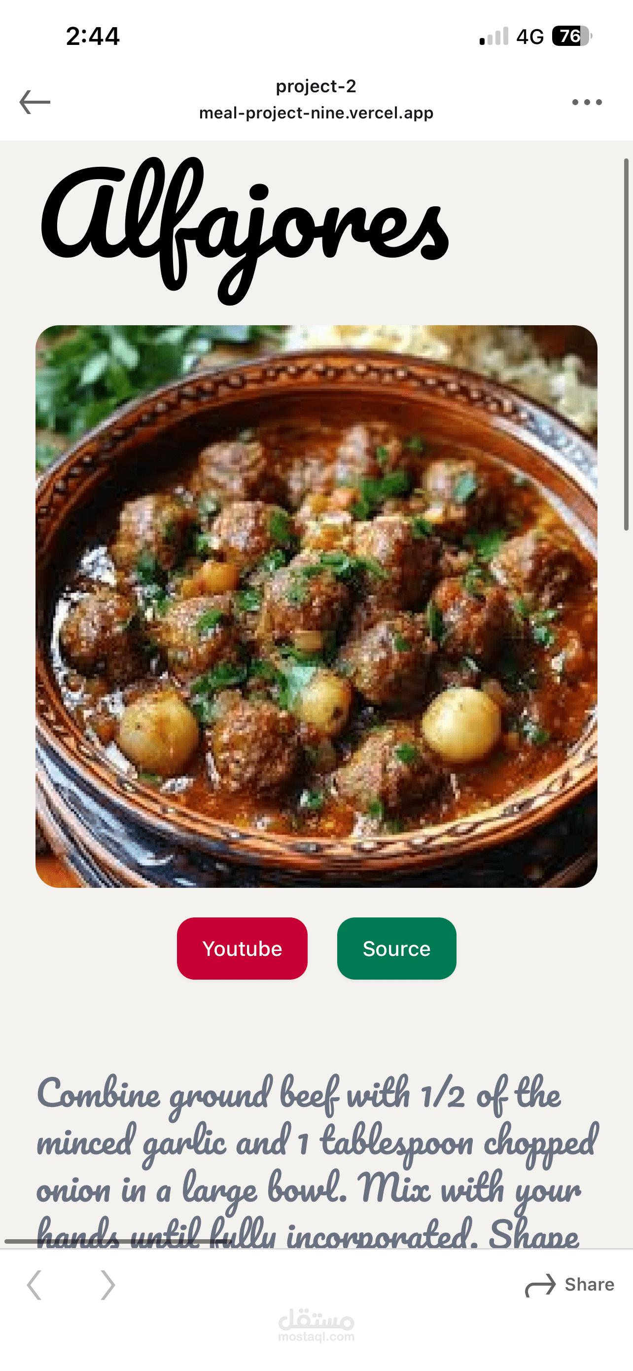 ?️ Meal App (React + Tailwind CSS)
