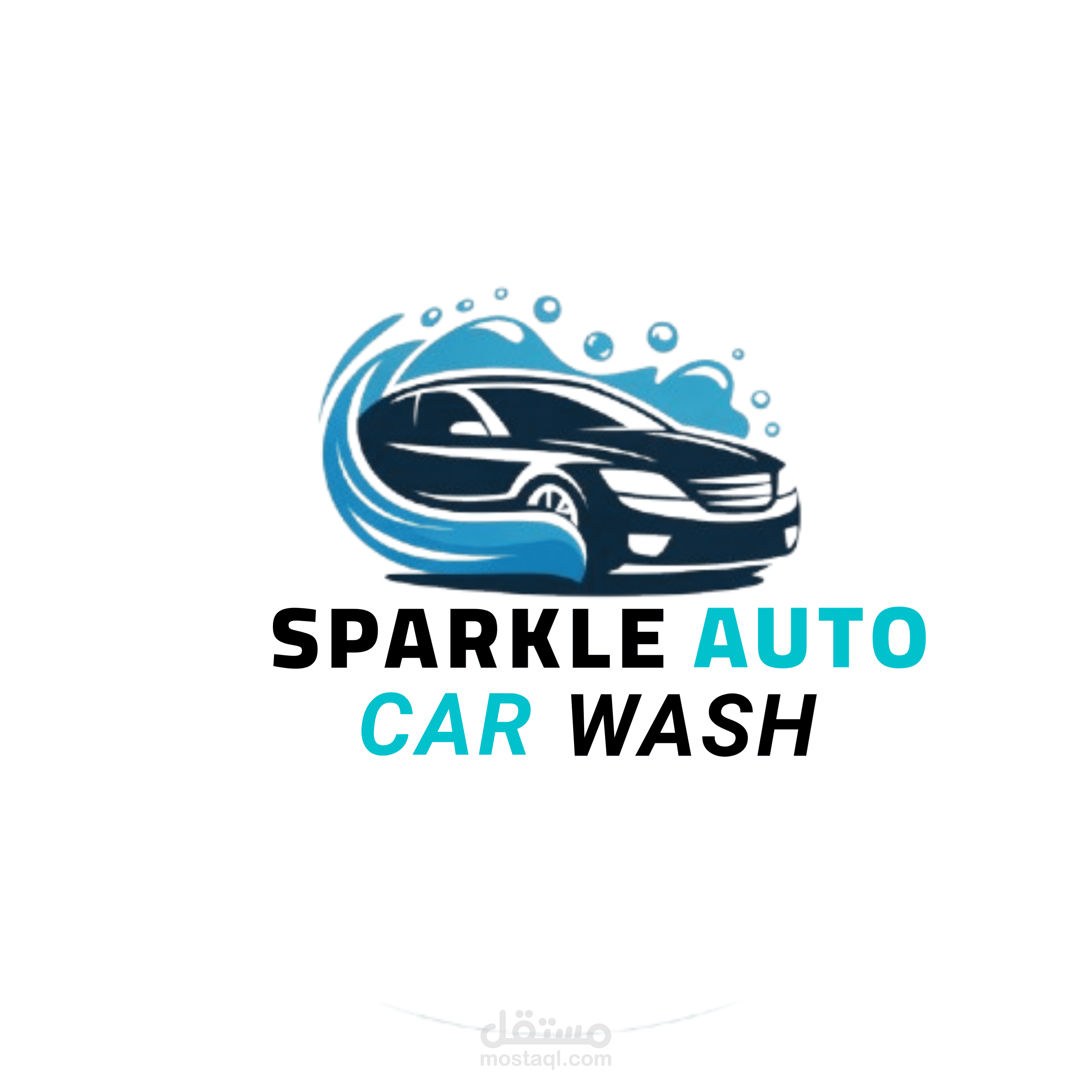 تصميم لوجو لمحل غسيل سيارات – Sparkle Auto