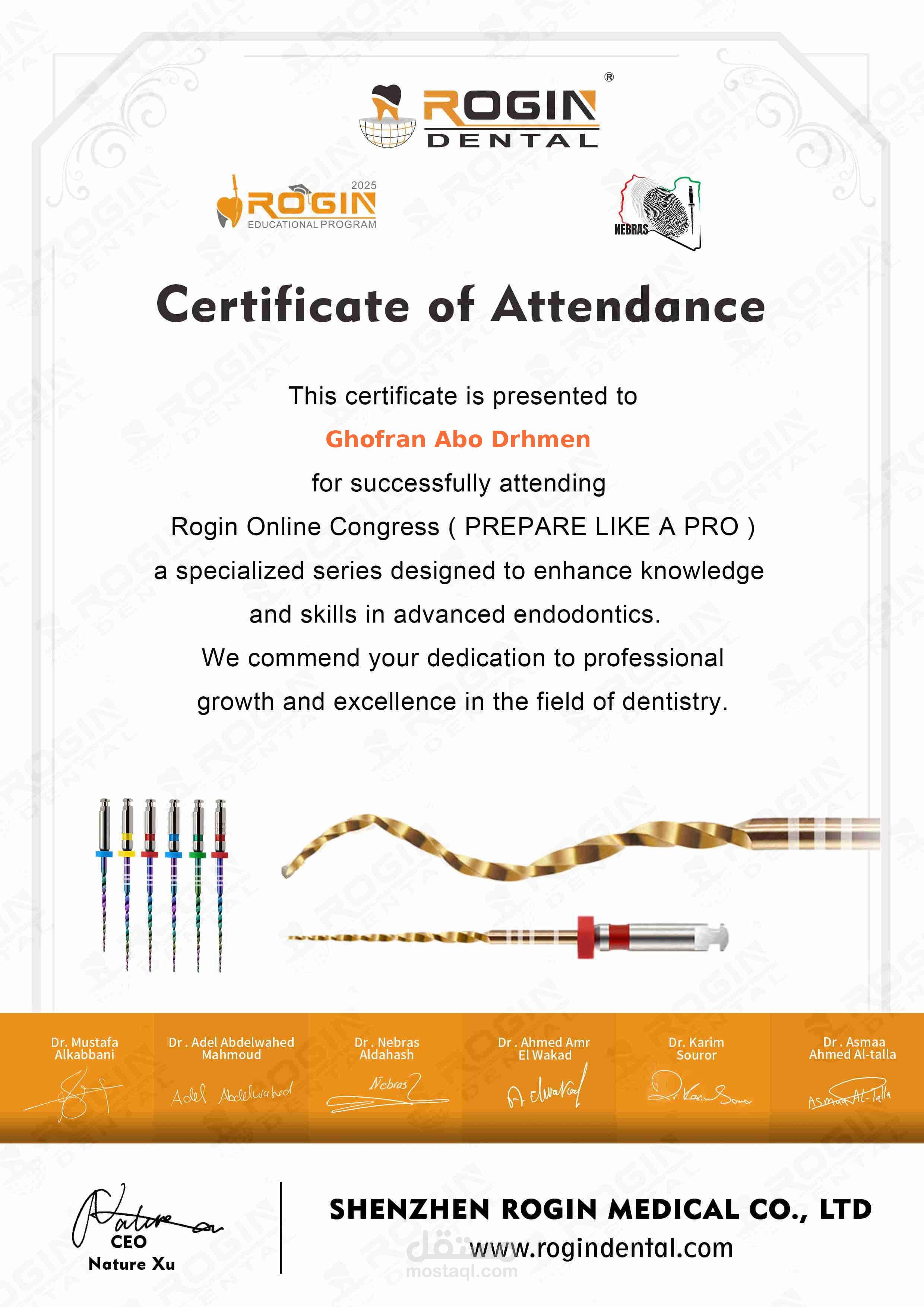 Rogin Online Congress – Prepare Like a Pro | Endorsed by 6 Arab Dentists