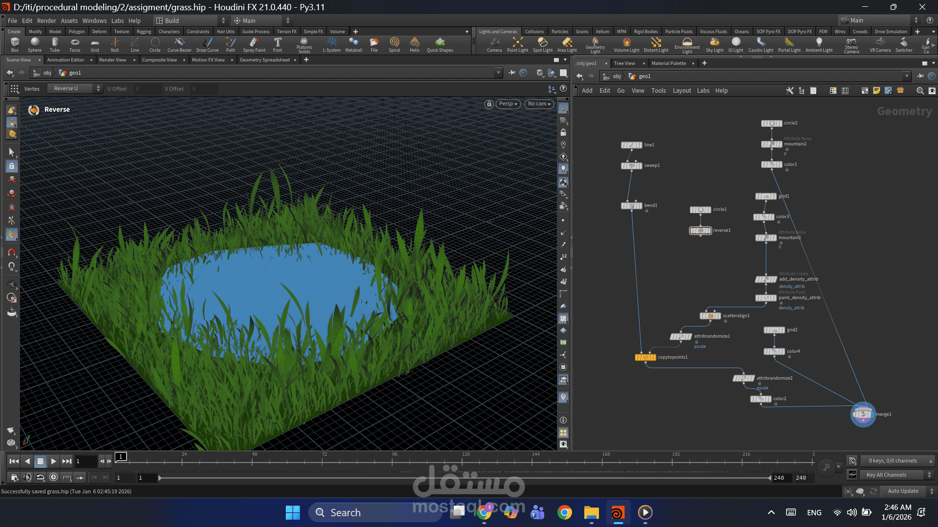 procedural modeling on Houdini