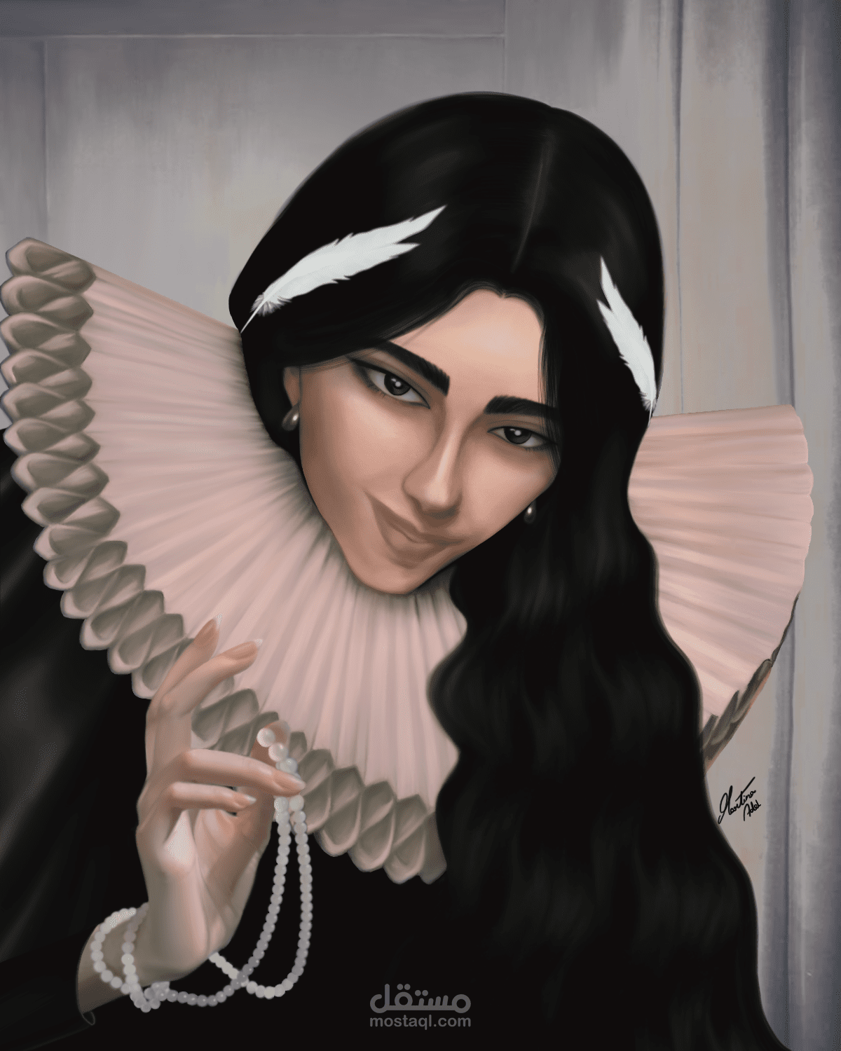 بورتريه ذاتي رقمي ثنائي الأبعاد