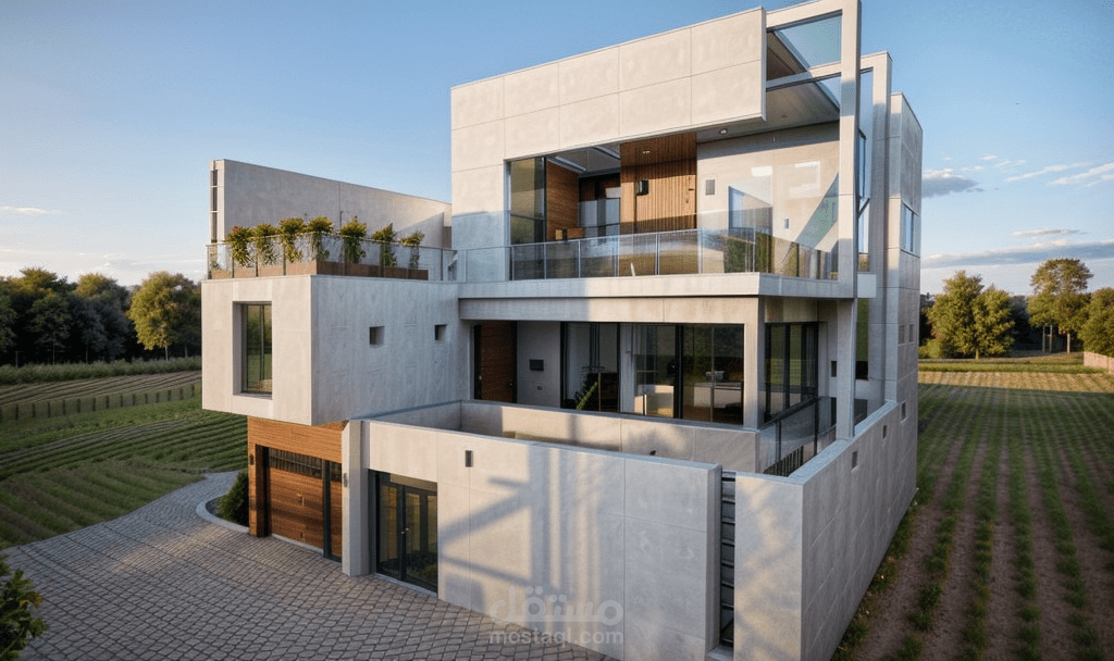 تصميم فيلا عصرية - منزل عطلات فاخر بتصميم مودرن