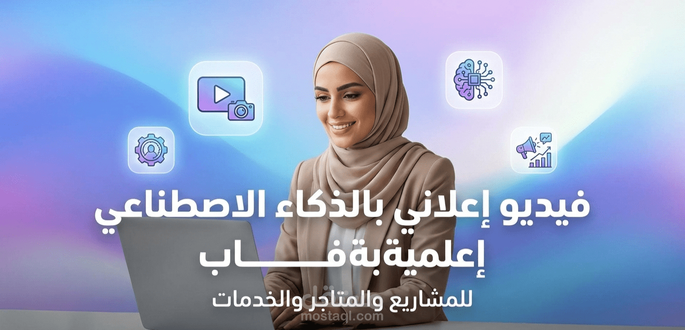 تصميم فيديو إعلان جذاب بالذكاء الاصطناعي للمشاريع