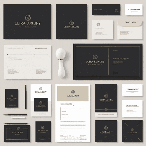 تصميم هوية بصرية فاخرة (Ultra Luxury Brand Identity)