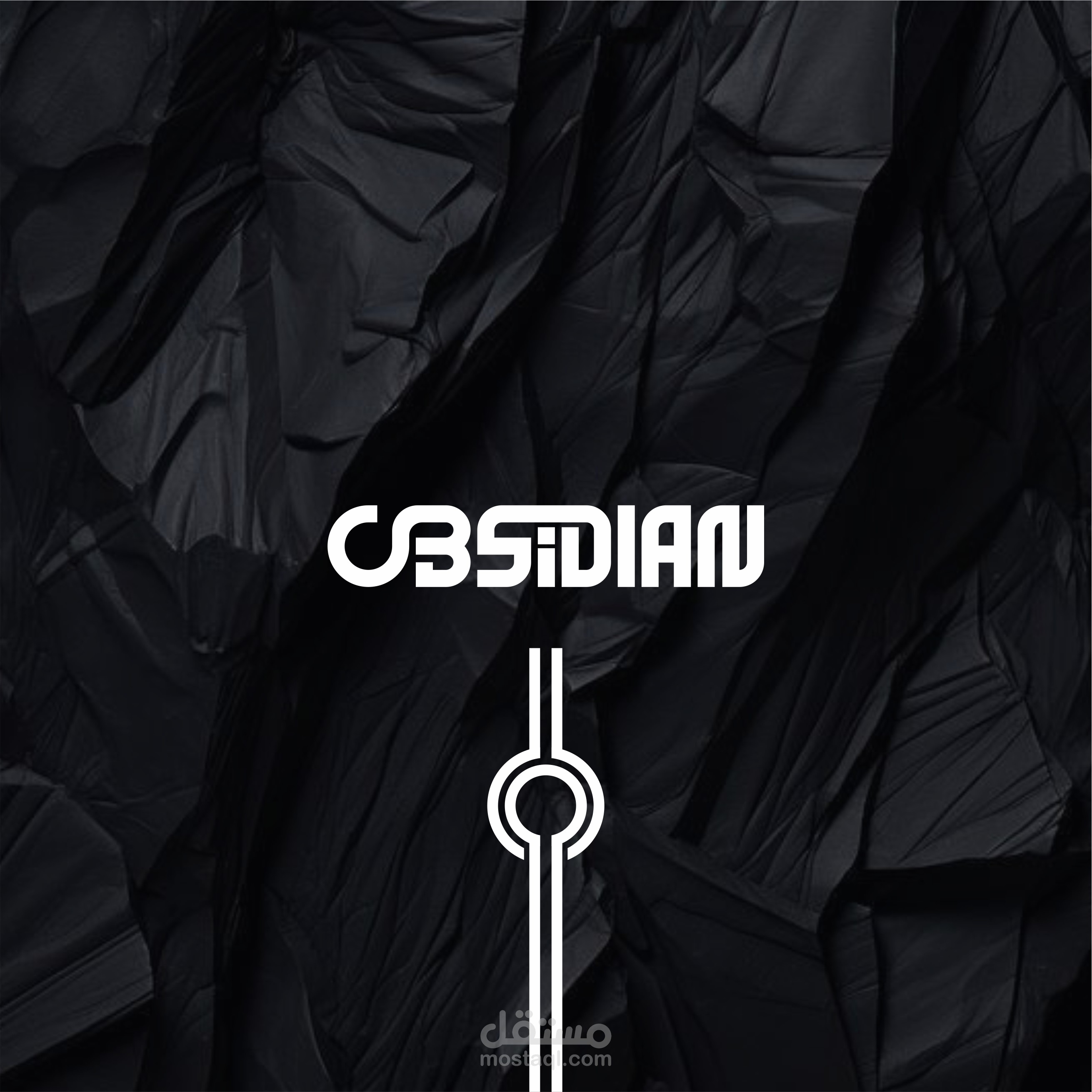 تصميم الهوية البصرية المتكاملة لبراند OBSIDIAN للملابس