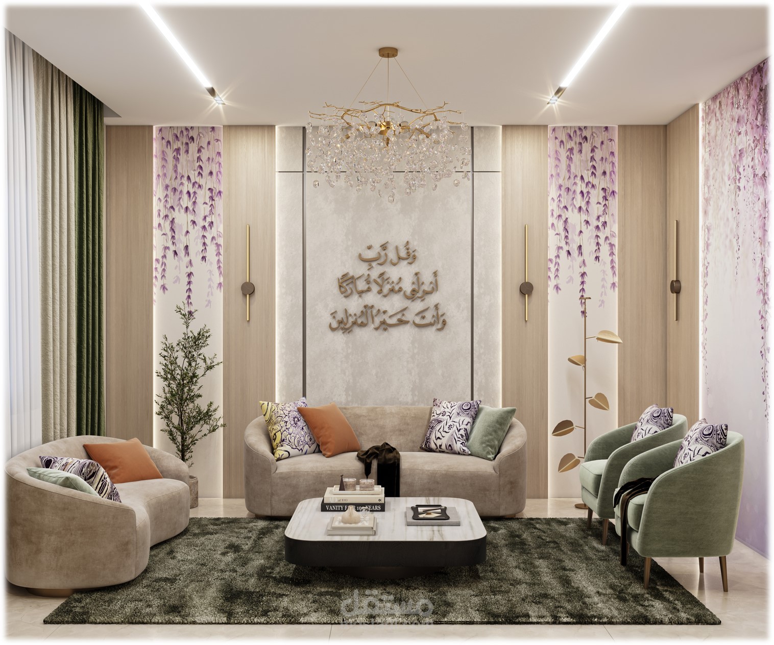 غرفة معيشة مودرن