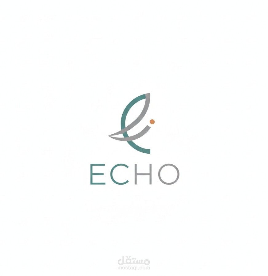 تصميم شعار عصري بأسلوب Minimal (Echo Logo)