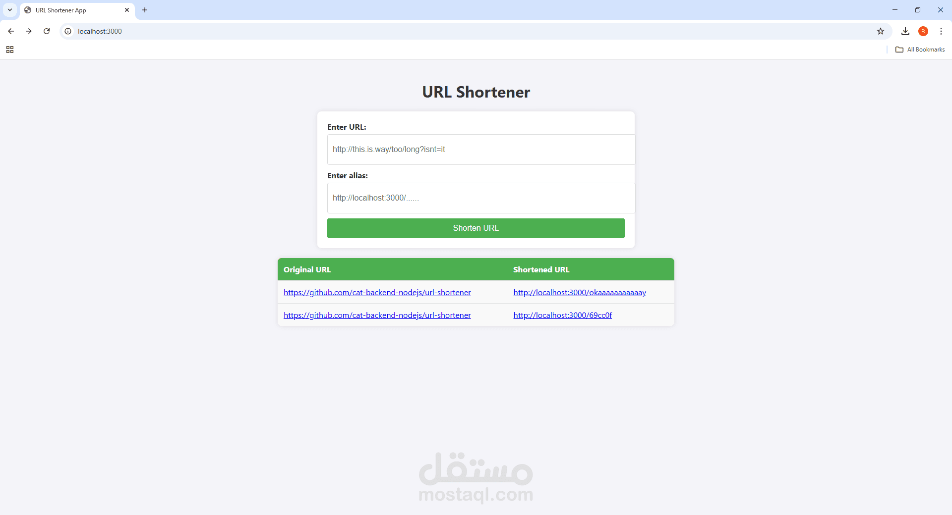Url Shortner