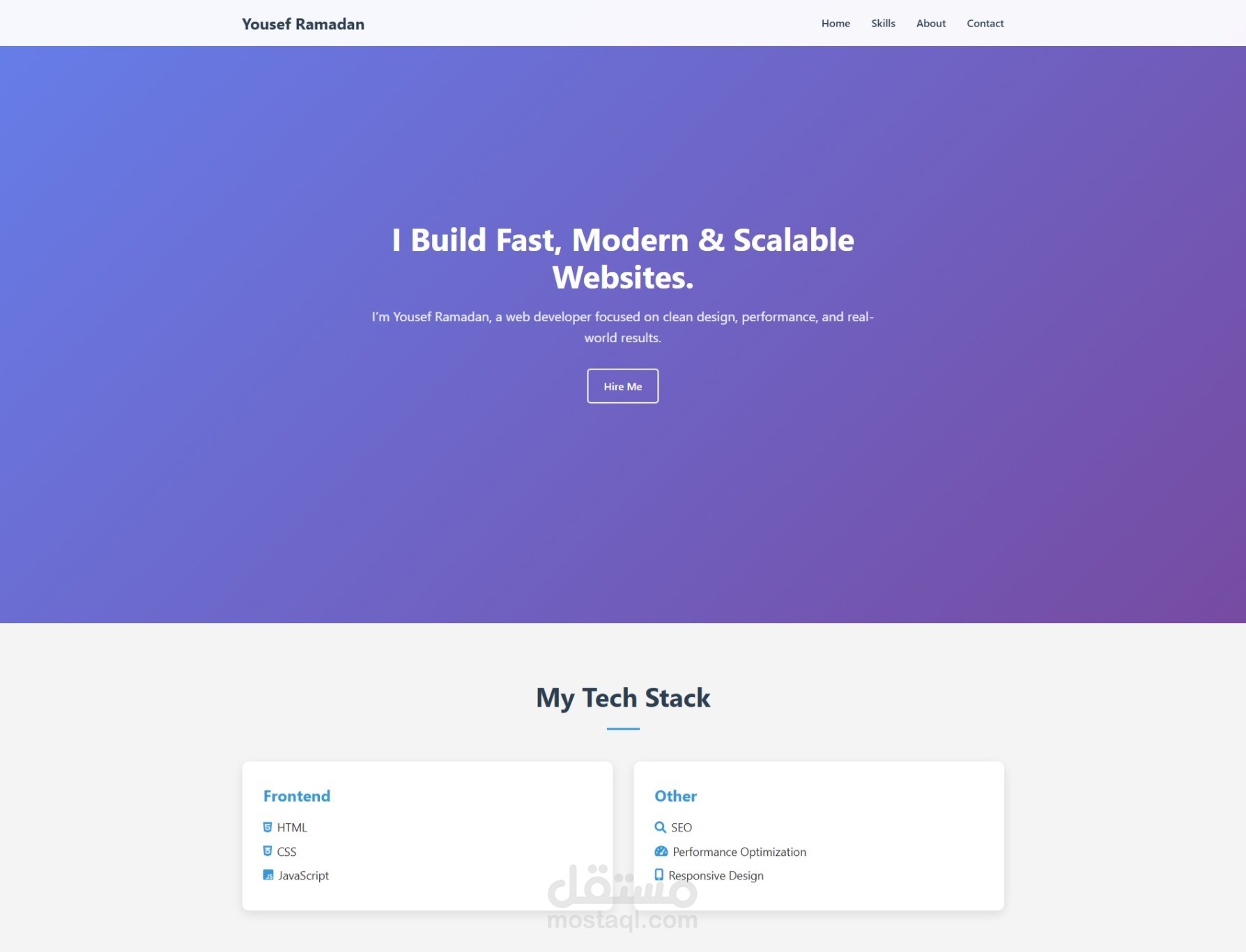 Personal Portfolio Website