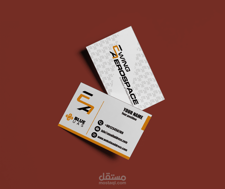Business card for EWING AEROSPACE