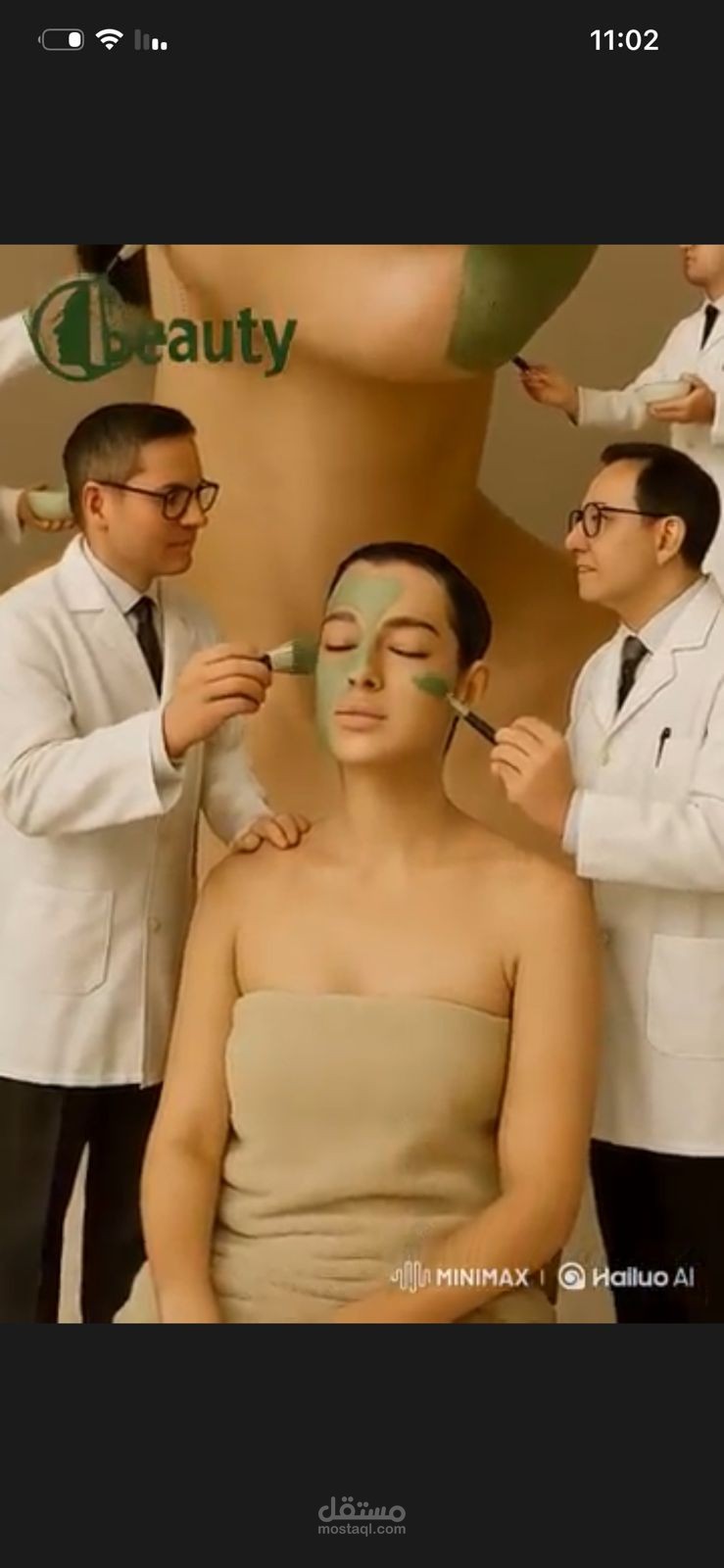 تصميم إعلان لعيادة beautycom