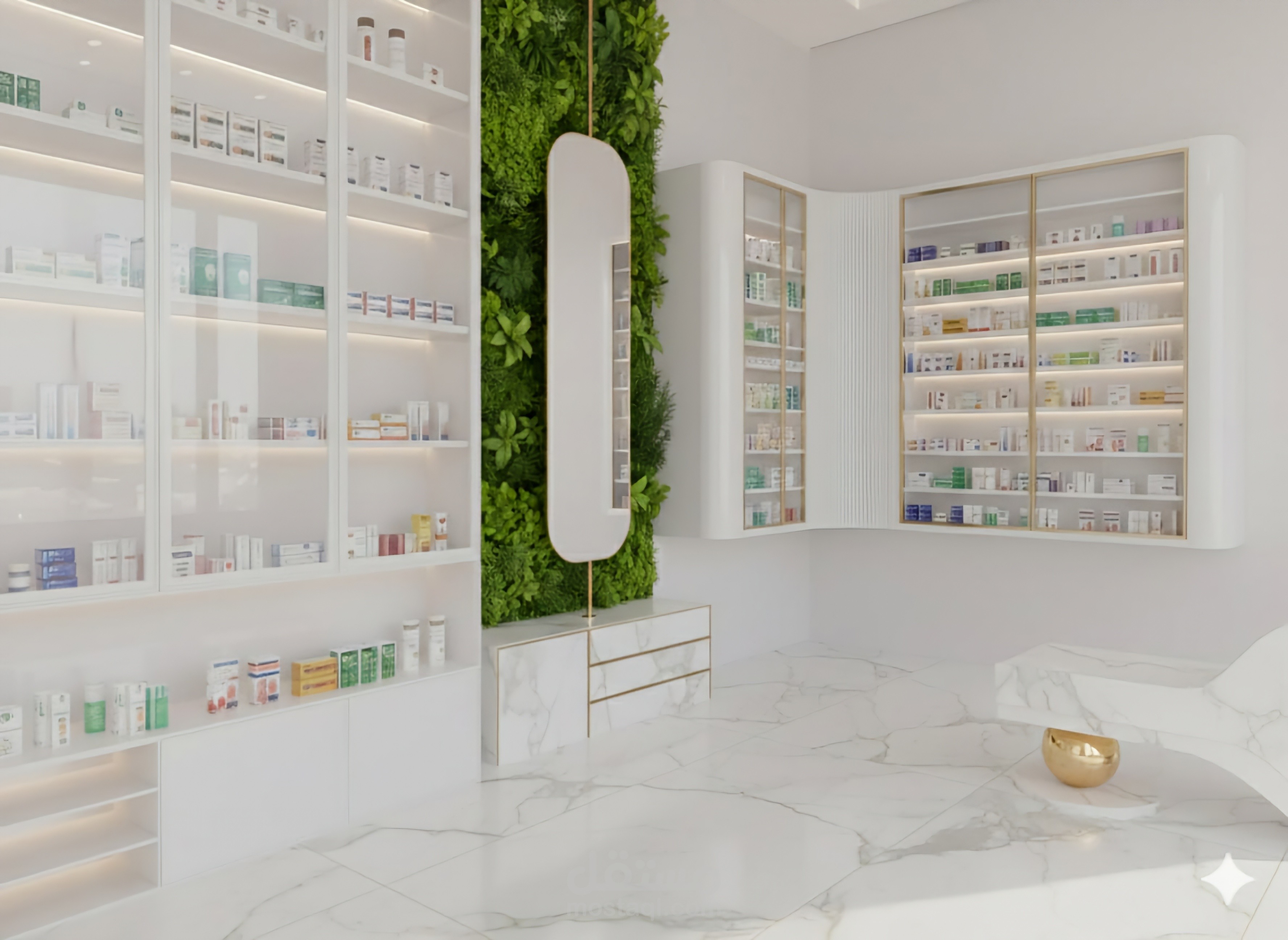 Pharmacy interior design