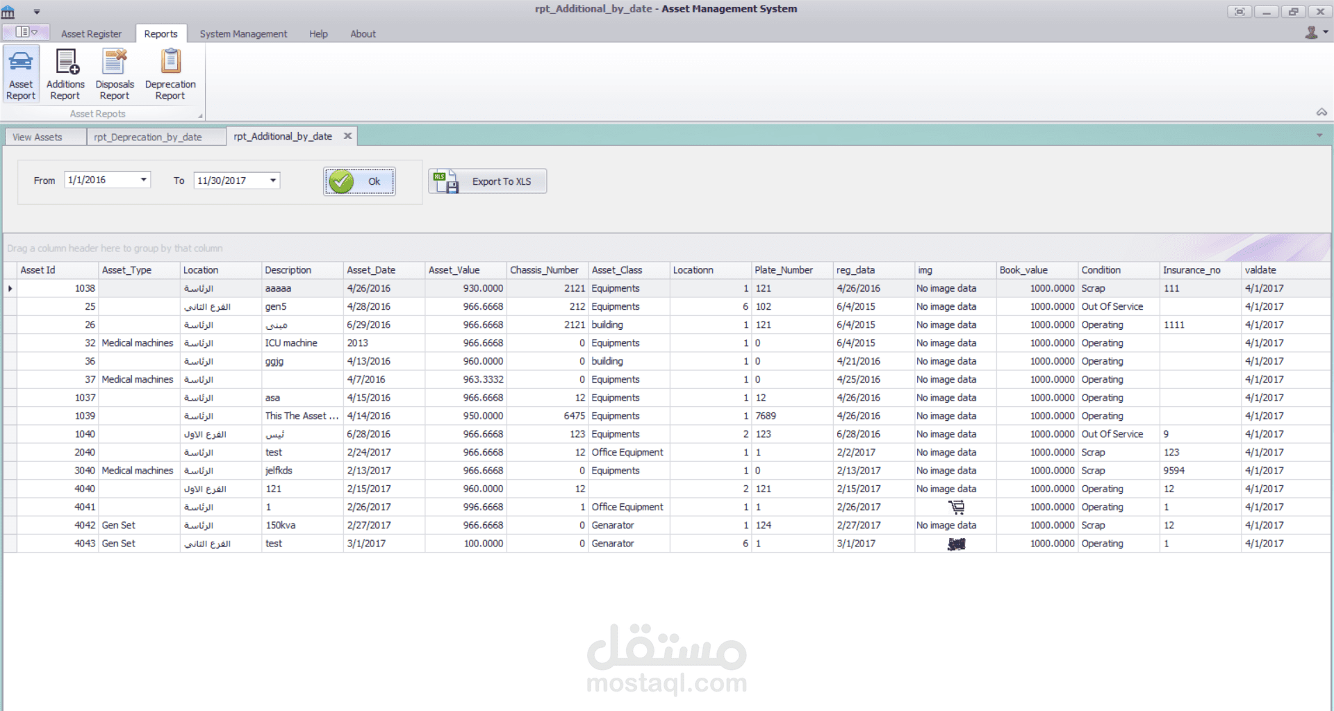 asset management برنامج ادارة الاصول
