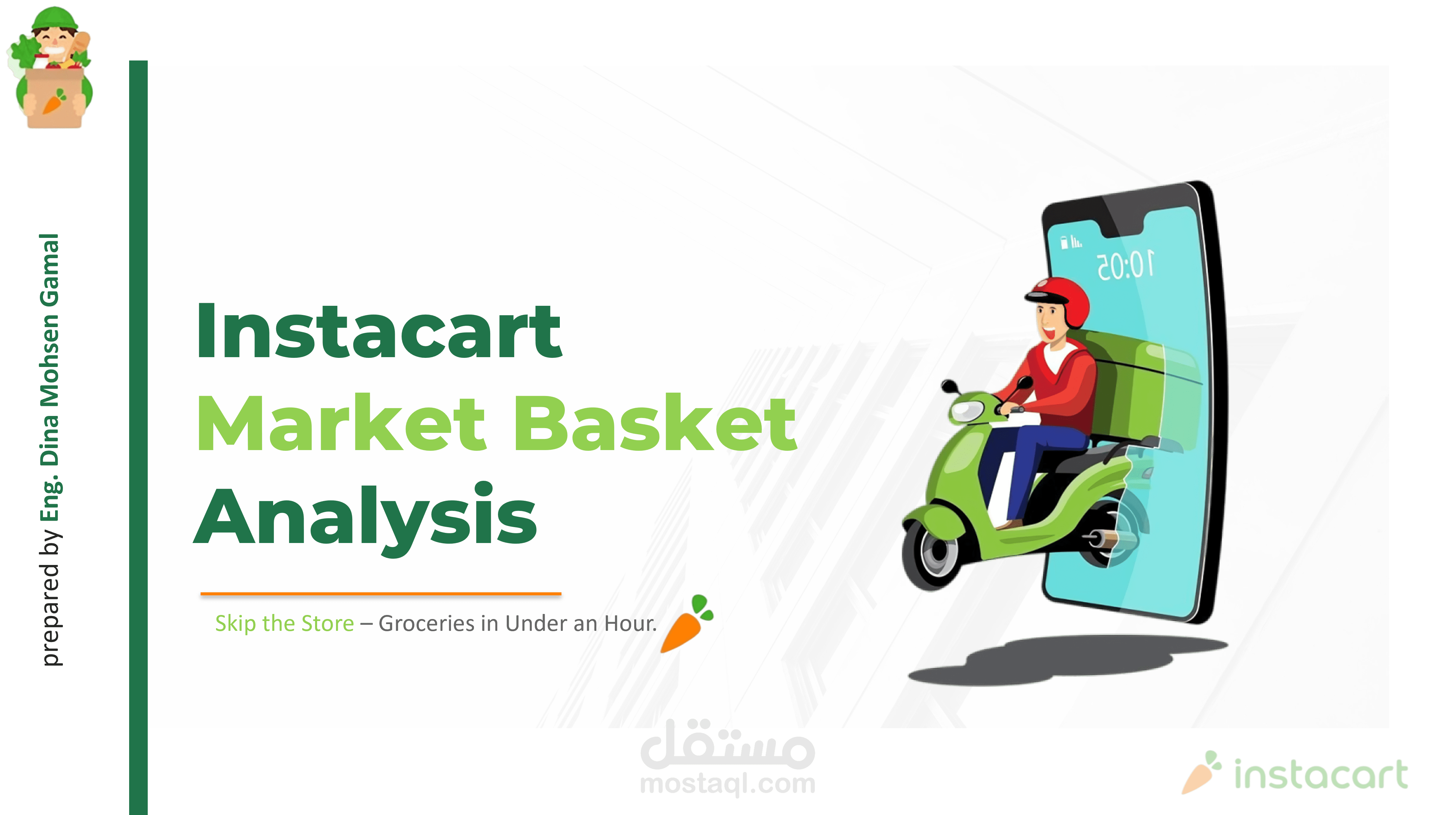 داشبورد احترافية لتحليل بيانات منصة Instacart
