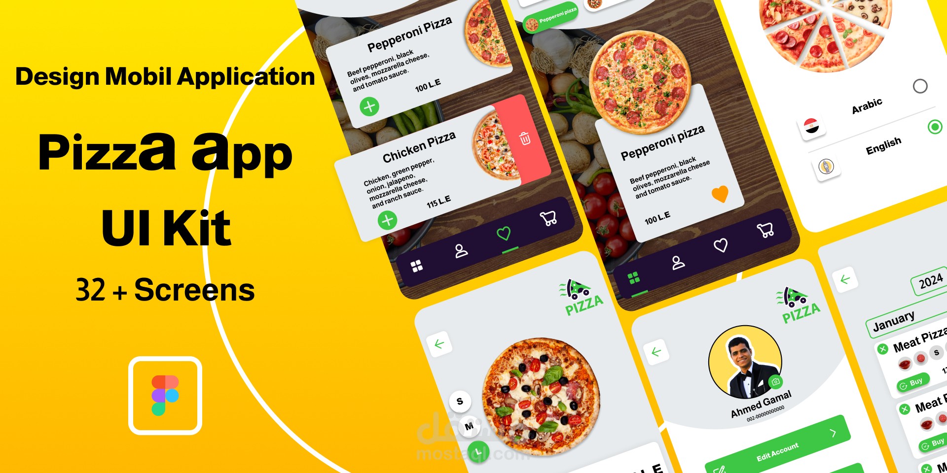 Pizza app ui