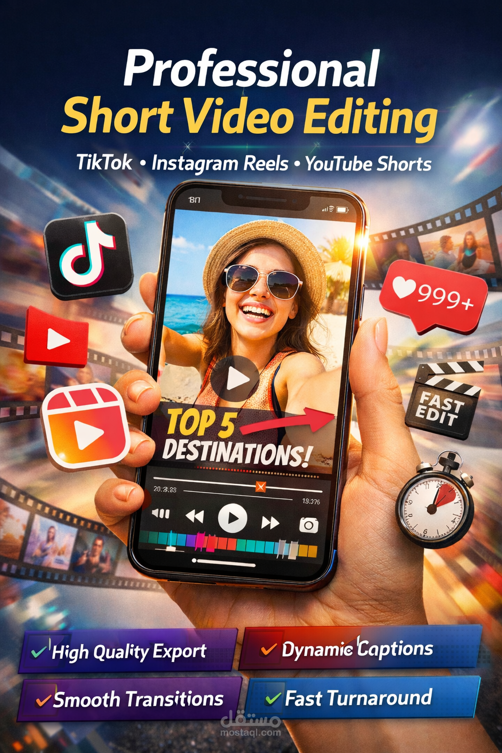 ملف أعمالي في مجال المونتاج والتسويق