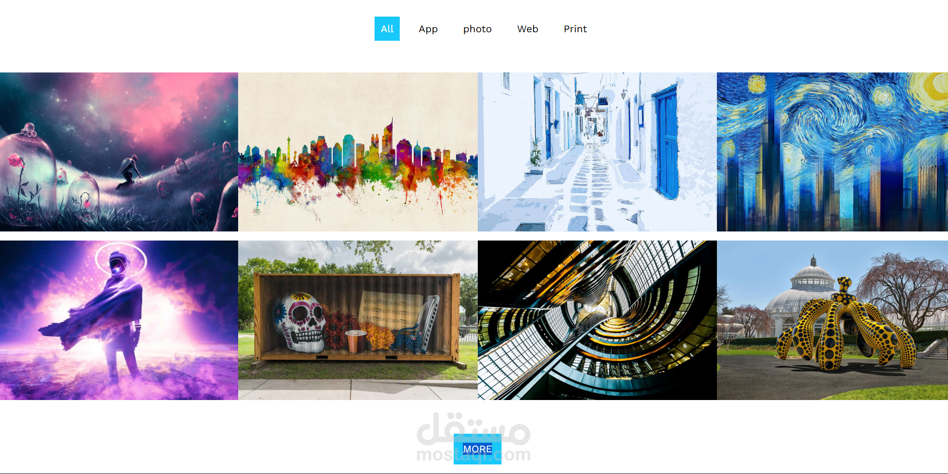 موقع احترافي  html ,css,js