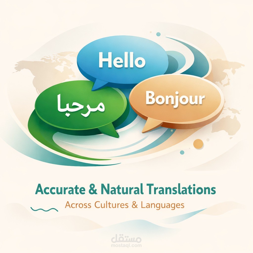 ترجمة من الإنجليزية إلى العربية باحترافية