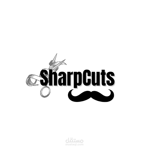شعار  لمحل حلاقة