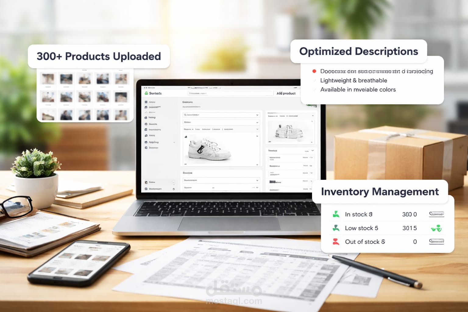 متجر الكتروني مبني بالكامل باستخدام Shopify