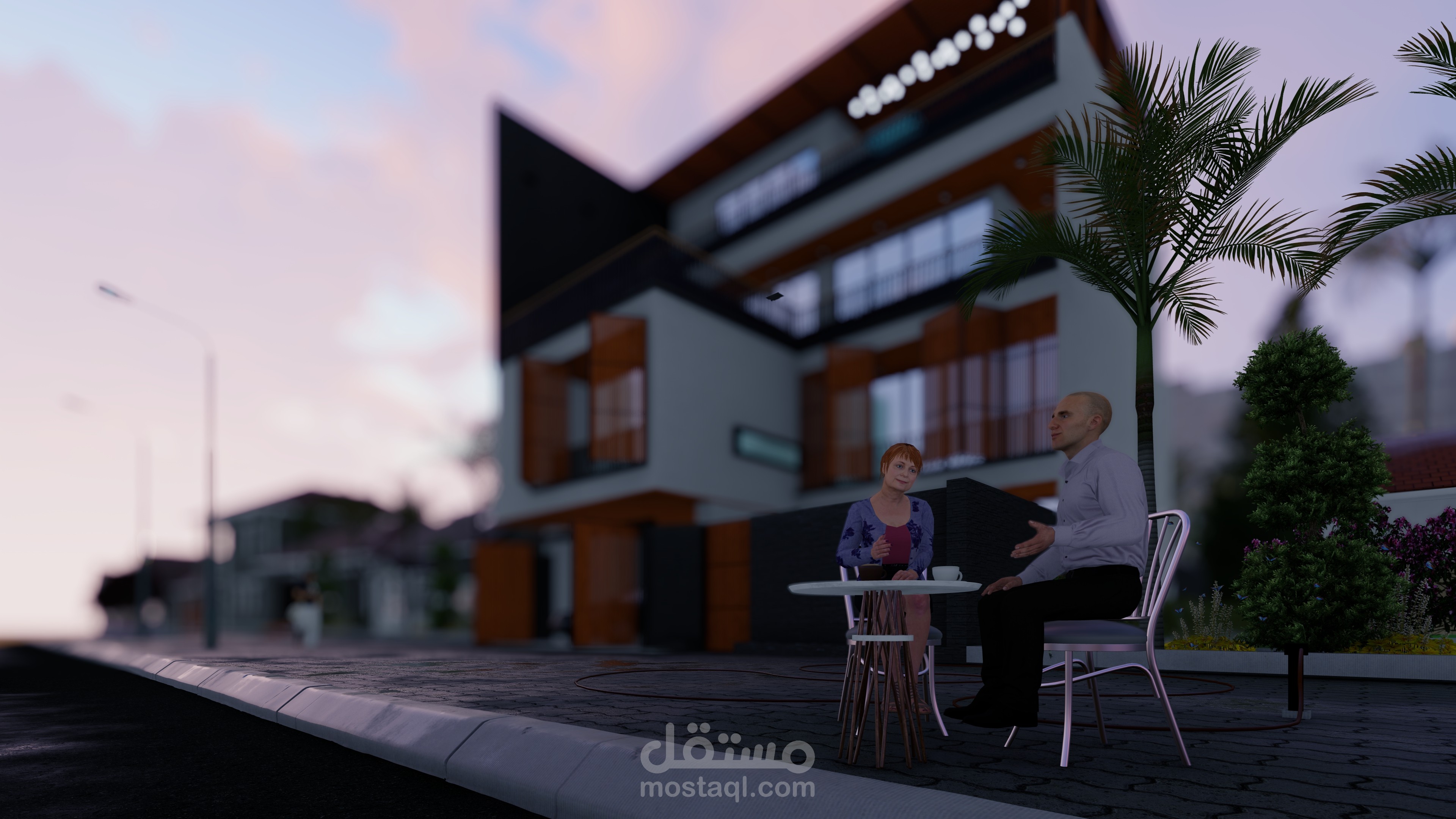 إظهار معماري واقعي لفيلا سكنية مودرن (Lumion Renderig)