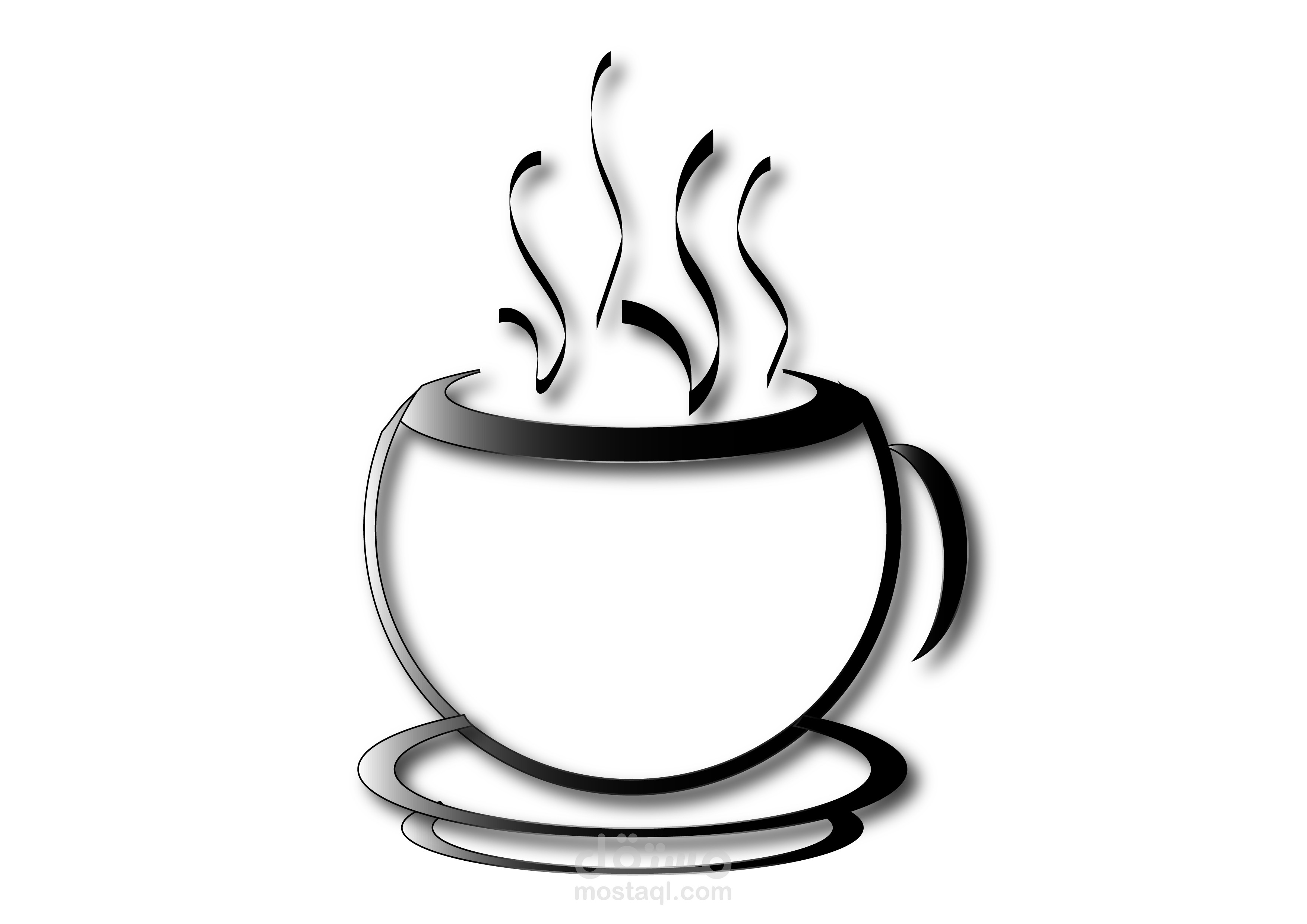هويه بصريه لوجو كافيه