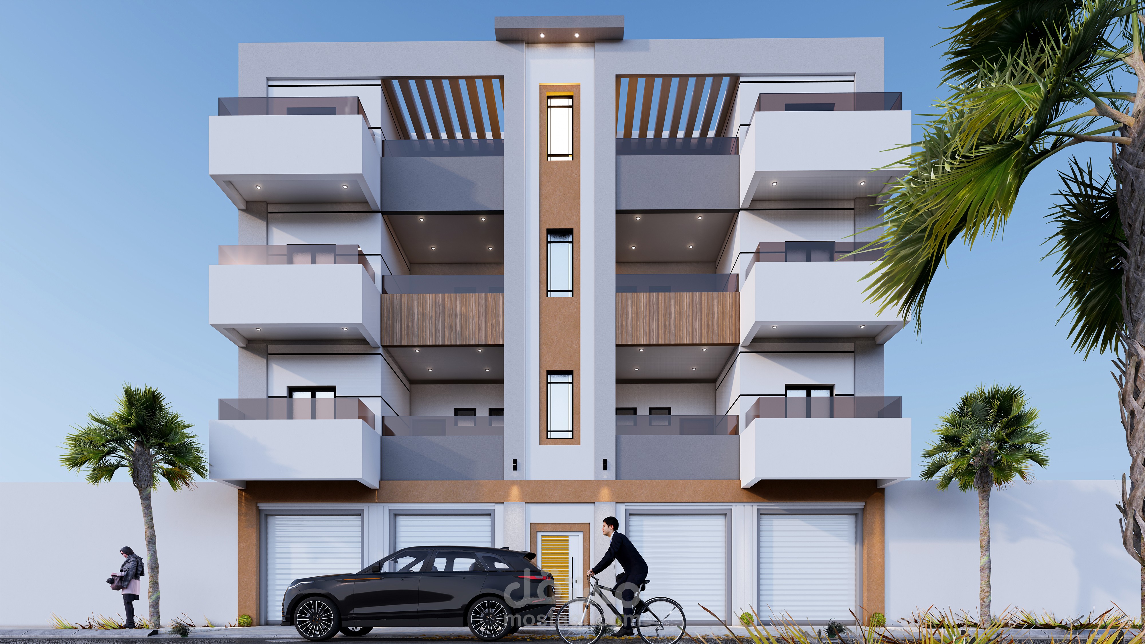 تصميم ثلاثي الأبعاد – فيلا مودرن