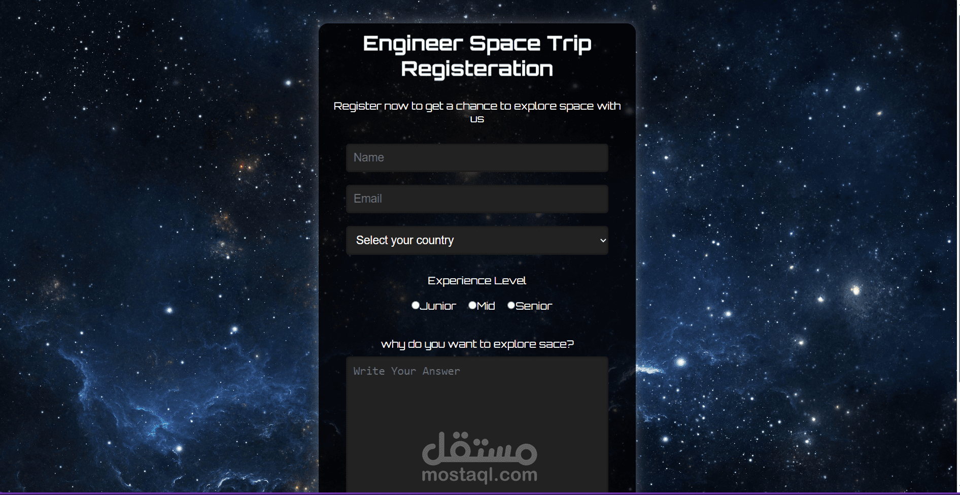 Space-Travel-Website