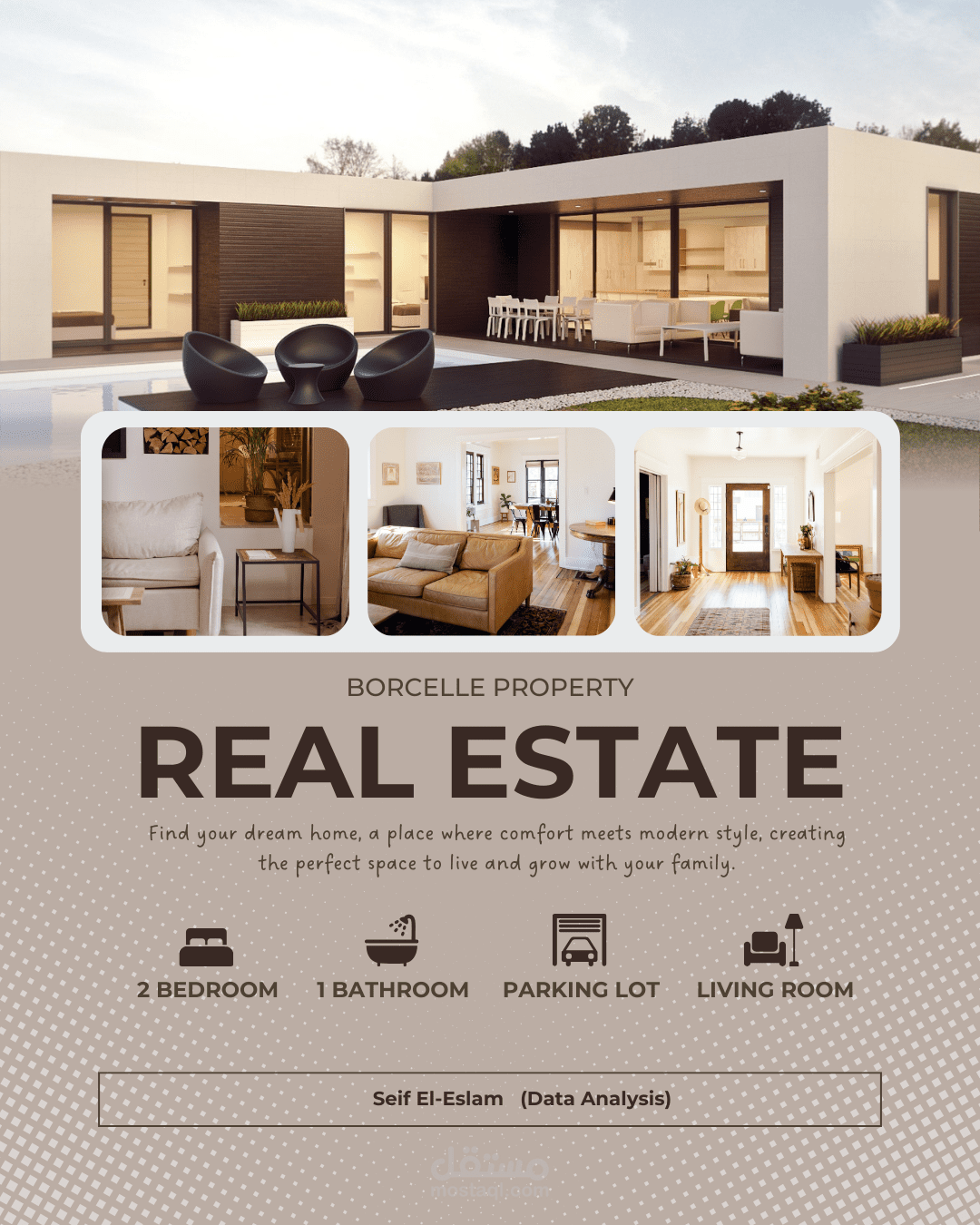 لوحة تحكم تحليل بيانات العقارات (Real Estate Dashboard)
