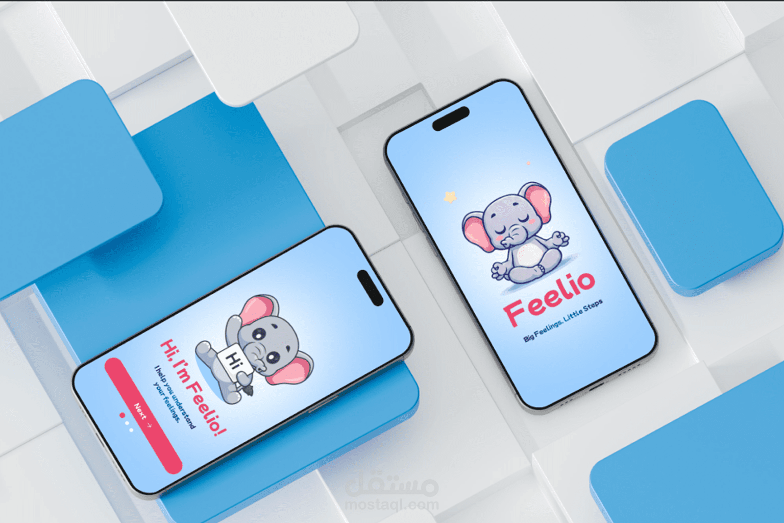 Feelio – Kids Emotional Wellness App UI/UX