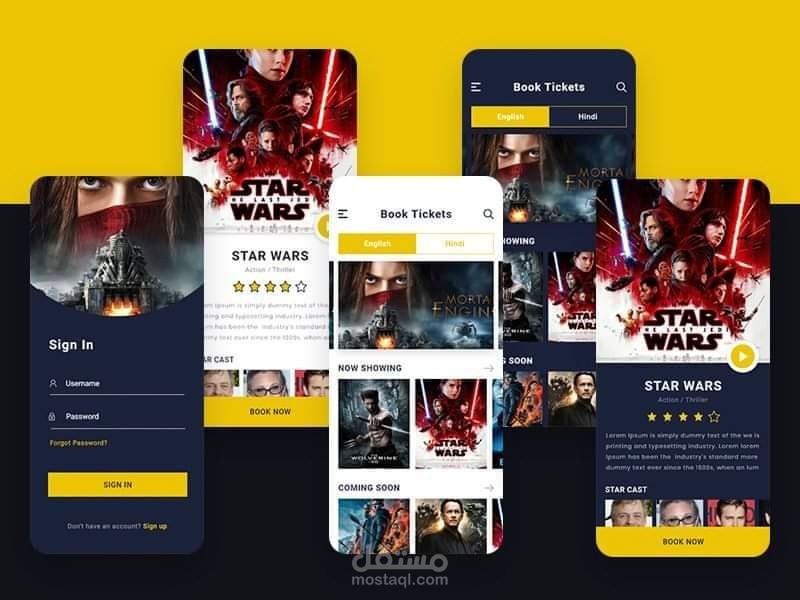 UI/UX  movies app