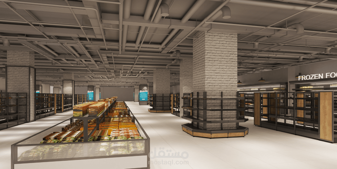 انجاز المخططات التنفيذية للأعمال الكهربائية لهايبر ماركت بالمملكة العربية السعودية