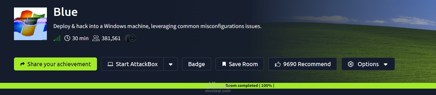Blue Room علي TryHackme