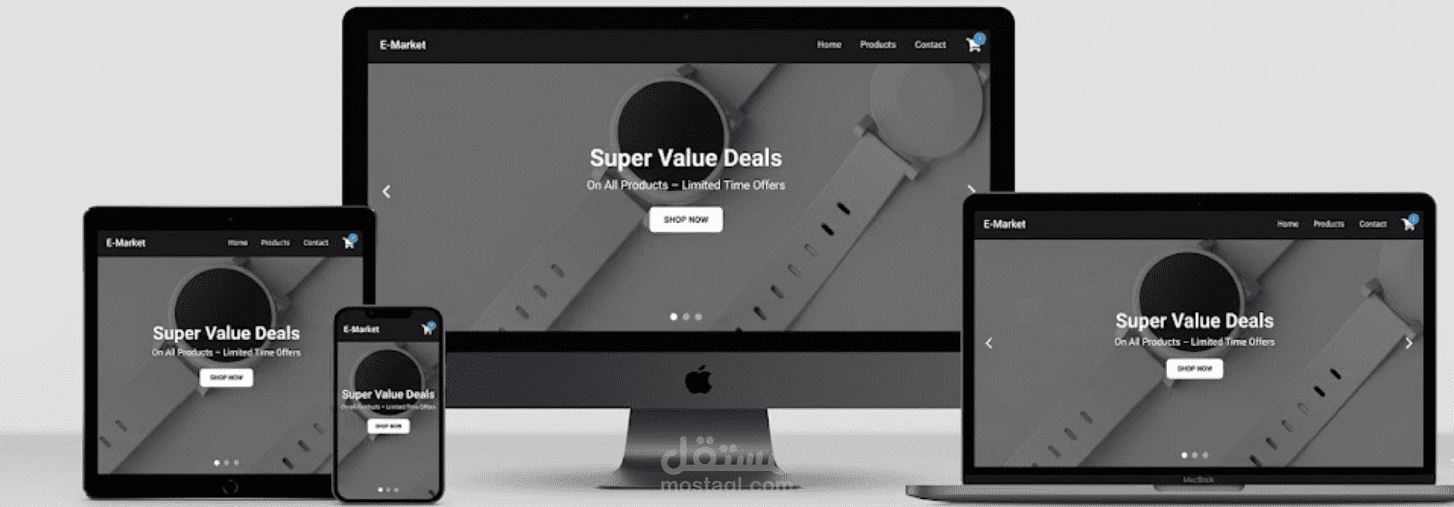 E-commerce تصميم عصري و متجاوب.
