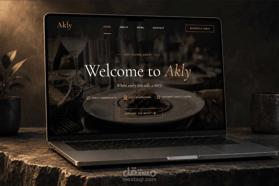 Modern Restaurant Landing Page