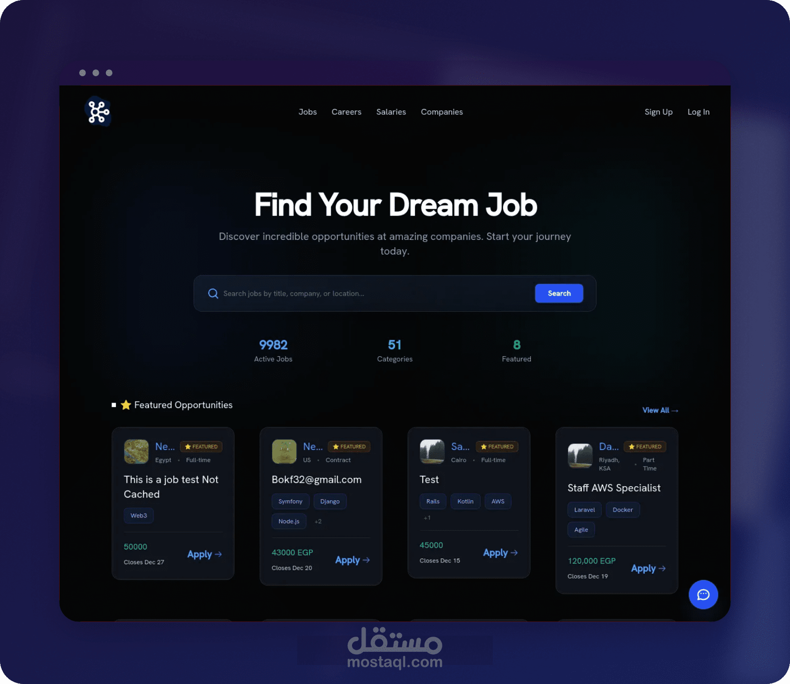 Job Pulse – منصة توظيف ذكية مبنية باستخدام Laravel