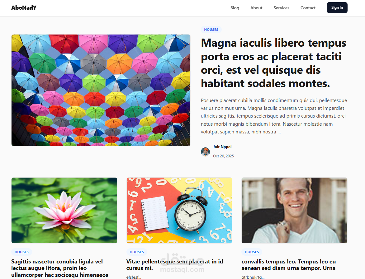 Blog App – تطبيق مدونة باستخدام PHP خام (بدون إطار عمل)