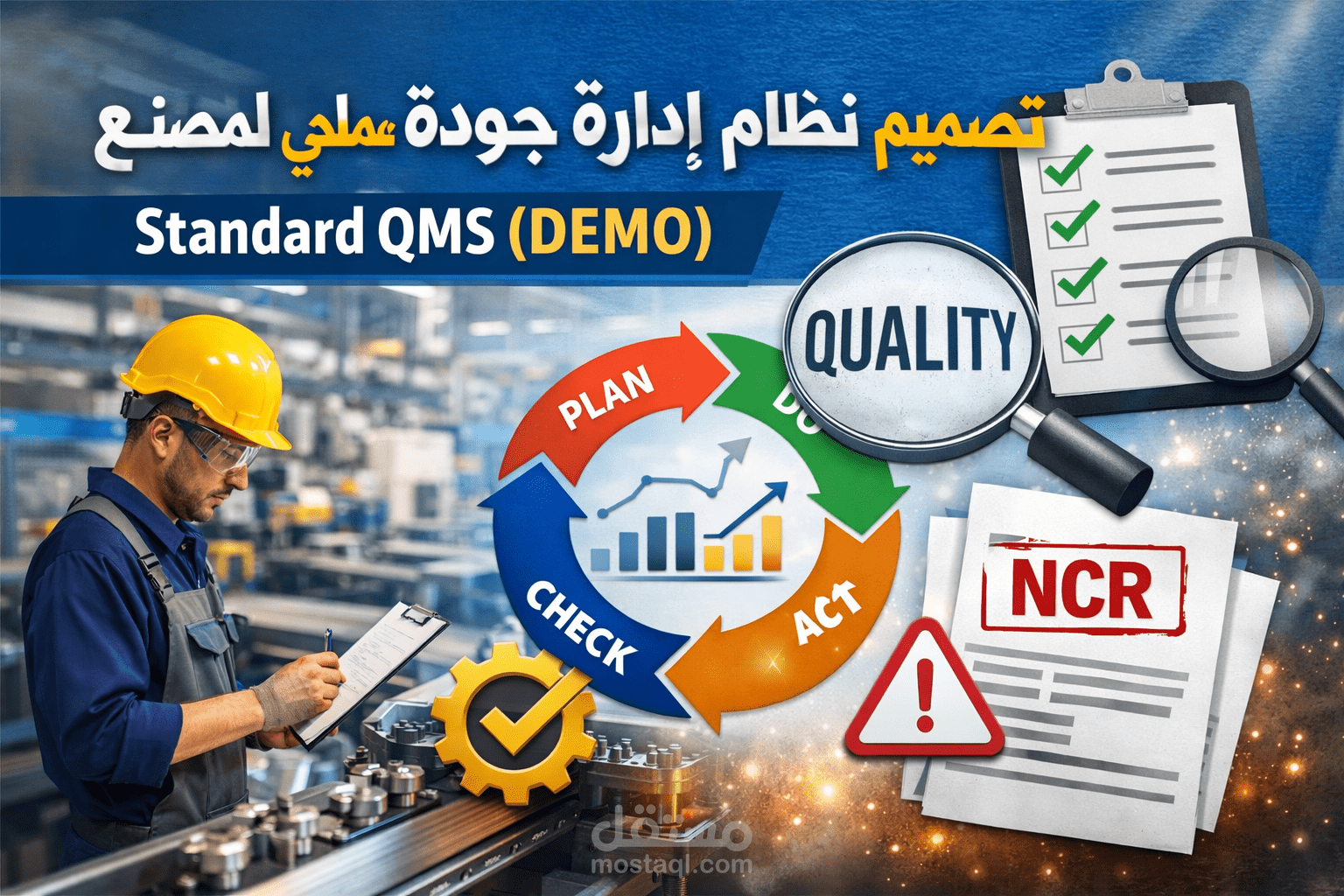 تصميم نظام إدارة جودة عملي لمصنع – Standard QMS (DEMO)