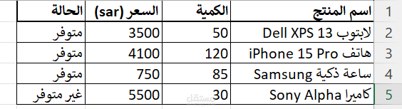 خدمة إدخال بيانات سريعة، دقيقة ومنظمة (Excel/Google Sheets)