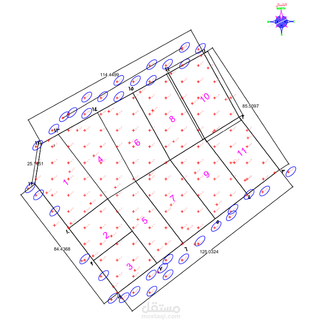 تصميم سند جوانب حفر  في الدمام