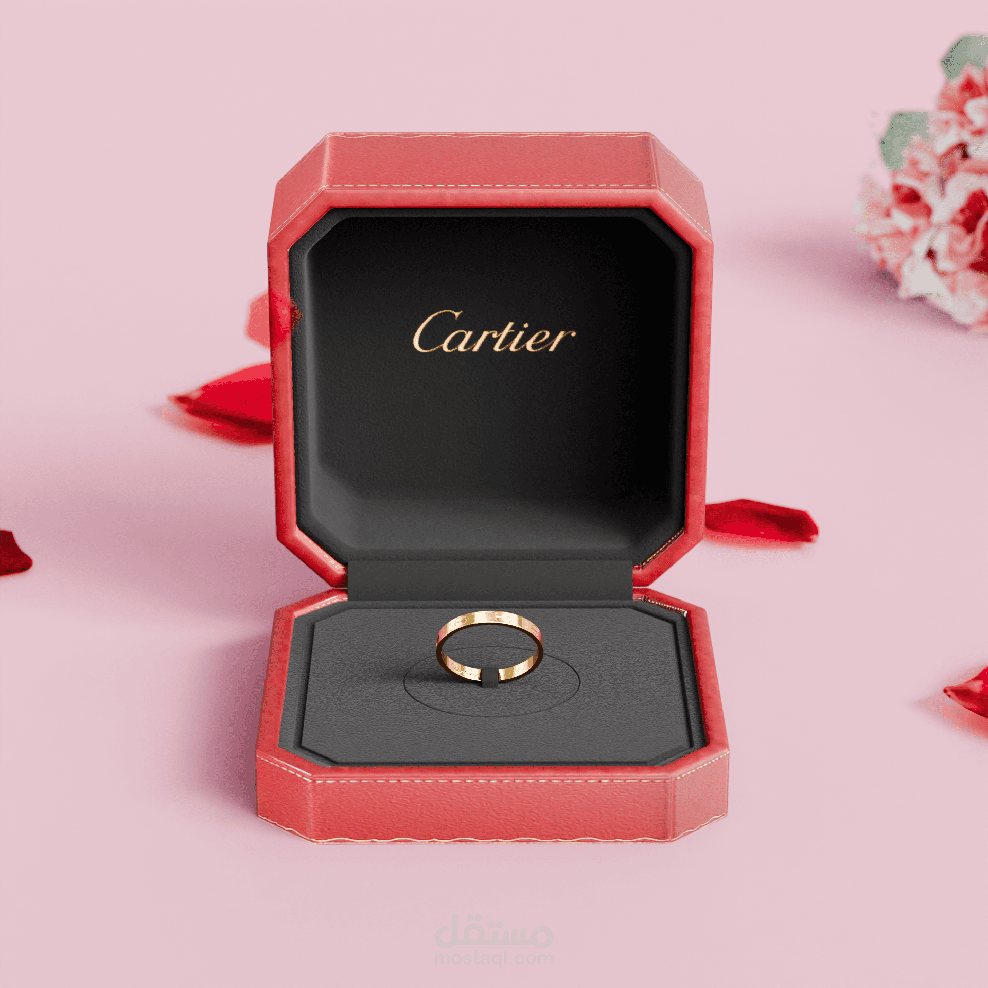 اعلان لخاتم cartier
