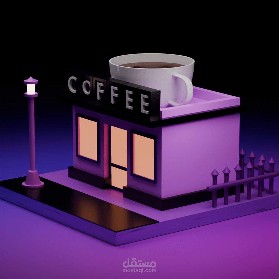 تصميم منزل باسلوب Low Poly