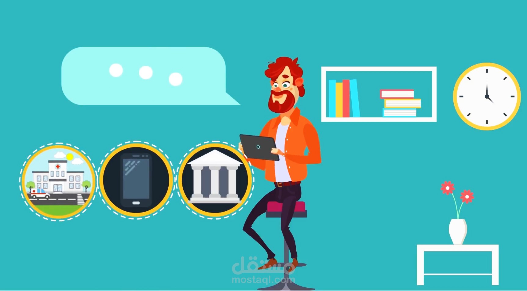 انفوجرافيك لمؤسسة icdl arabia
