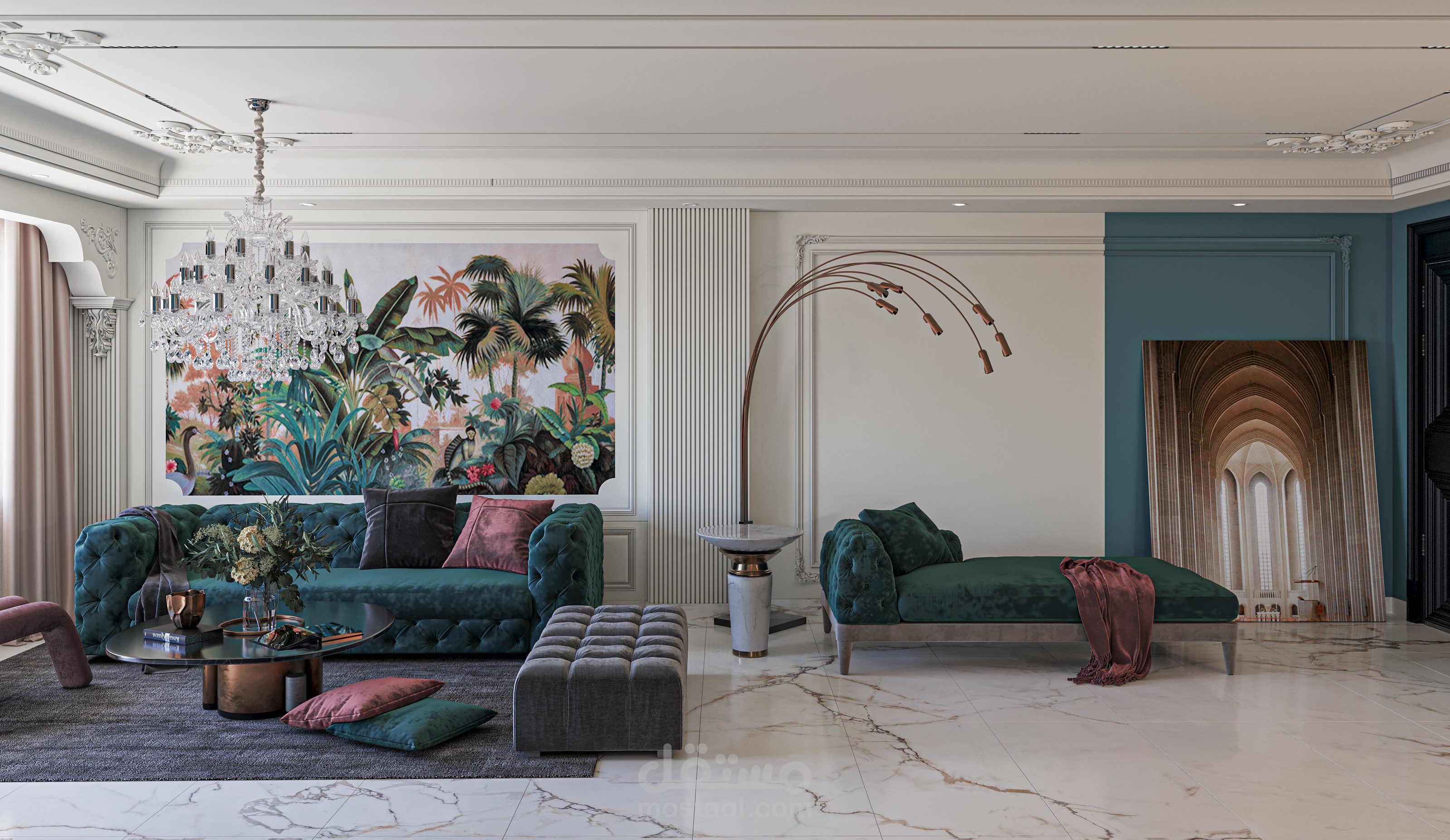 تصميم غرفة معيشة