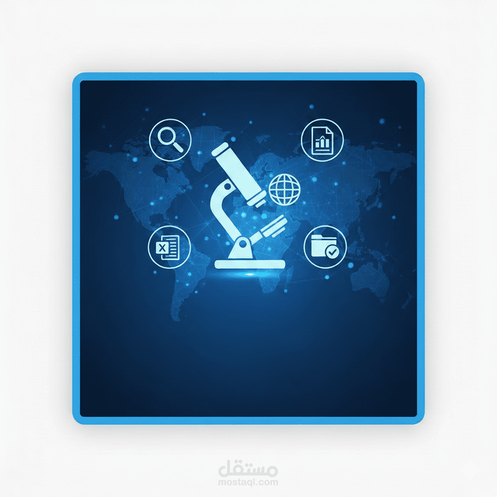 خبير بحث إلكتروني وإعداد التقارير المعلوماتية
