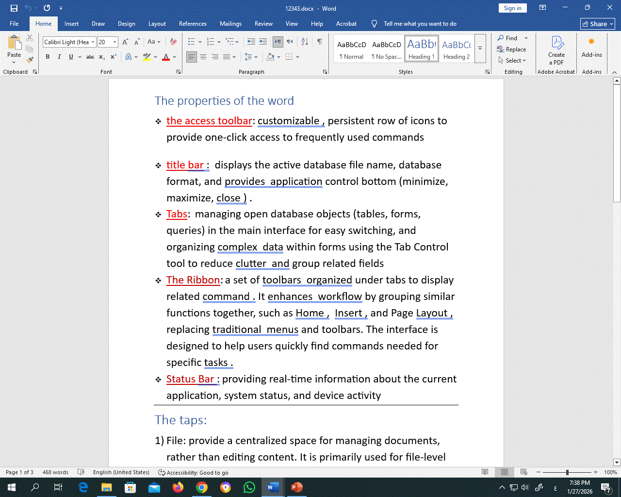 ملف بسيط يشرح مفاهيم بسيطة في الورد